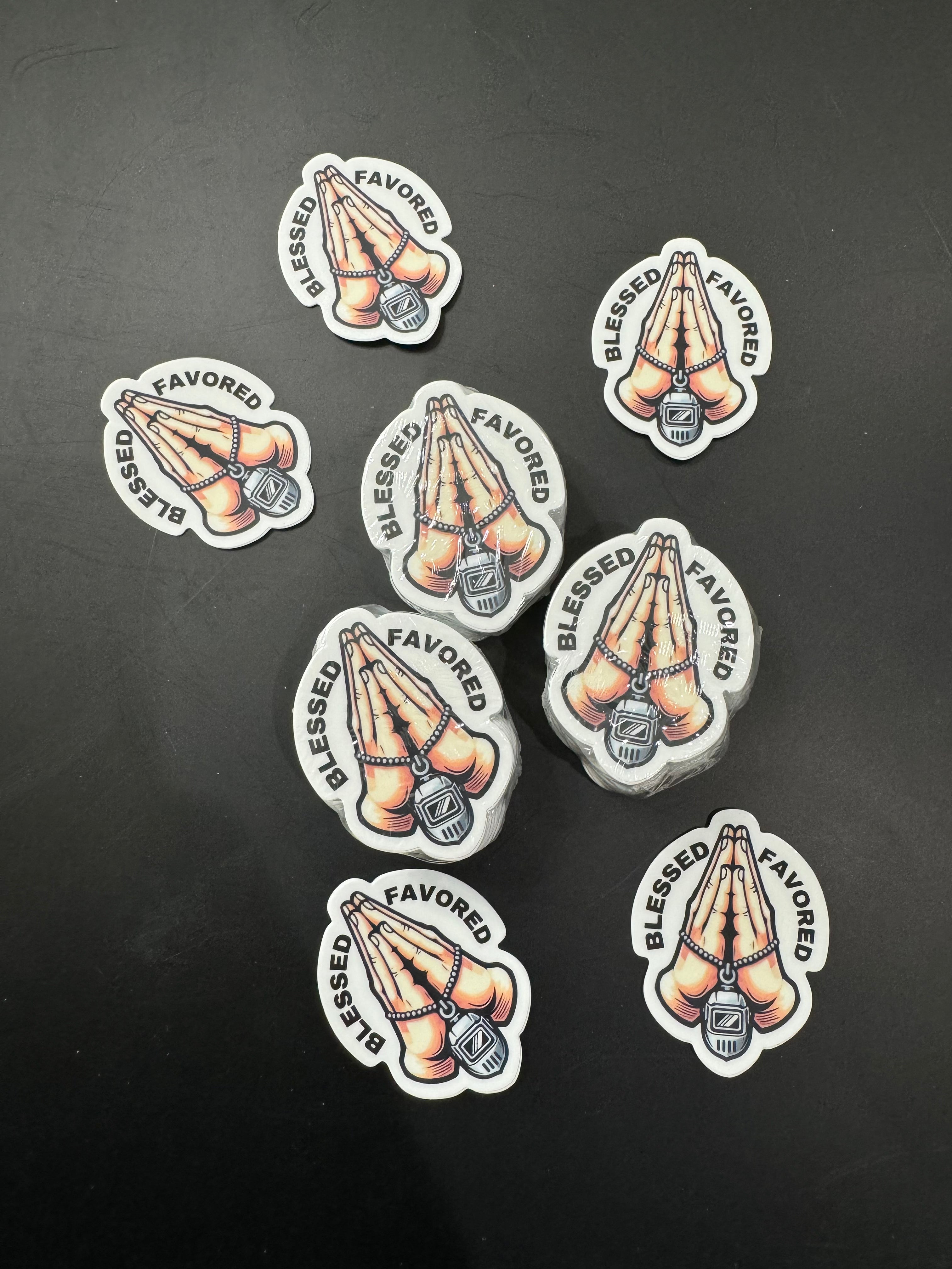 Blessed and Favored Sticker